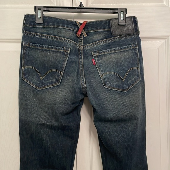 Levi’s Red Denim Blue Jeans 29x32 REDLOOP Flare - Picture 6 of 16